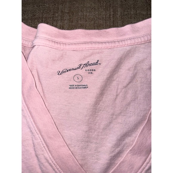 Universal Thread Women's Light Pink Short Sleeve Tee Size Small - Picture 3 of 7